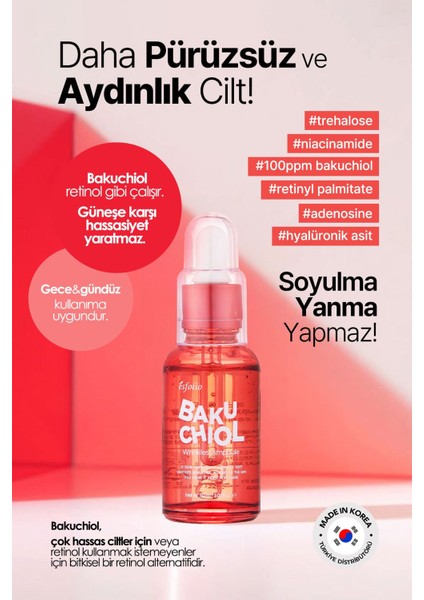 Yaşlanma ve Leke Karşıtı Bitkisel Retinol Bakuchiol Serum Bakuchiol Ampoule
