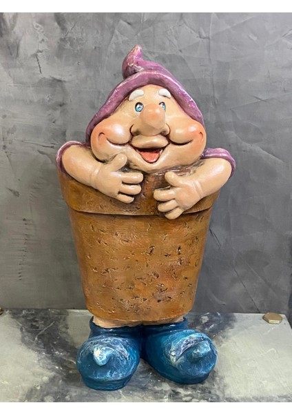 Şans Cücesi Polyester Jumbo Saksı Model 1