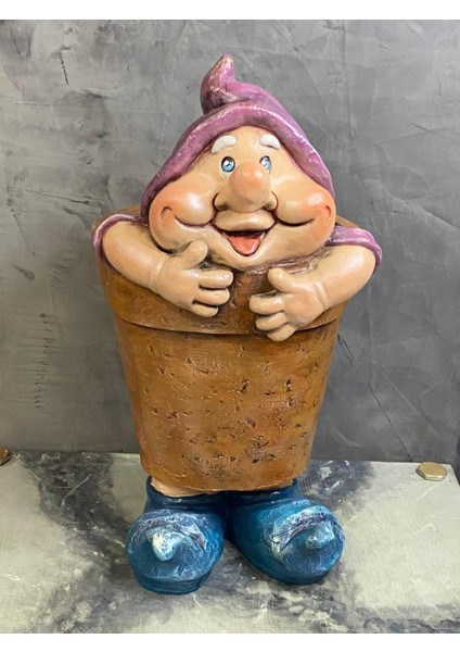 Şans Cücesi Polyester Jumbo Saksı Model 1