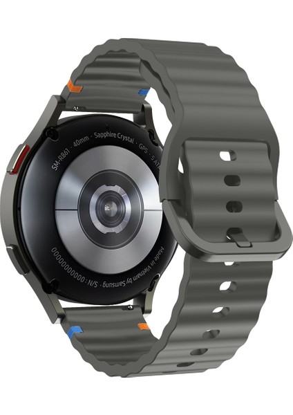 Huawei Watch Gt3 46MM Gt3 Pro 46MM Gt3 Se Uyumlu Dalga Desenli Tokalı Yumusaş Soft Silikon Kordon