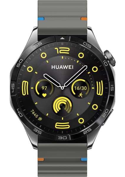 Huawei Watch Gt3 46MM Gt3 Pro 46MM Gt3 Se Uyumlu Dalga Desenli Tokalı Yumusaş Soft Silikon Kordon