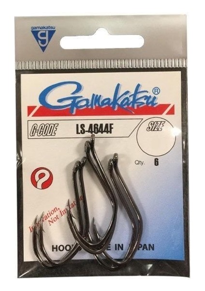 LS-4644F No:2 Siyah Olta Iğnesi 6 Adet
