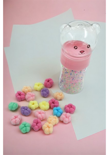 Lastik Toka Set Kutulu Kopmaz Perma Lastik ve Bebek Tokası