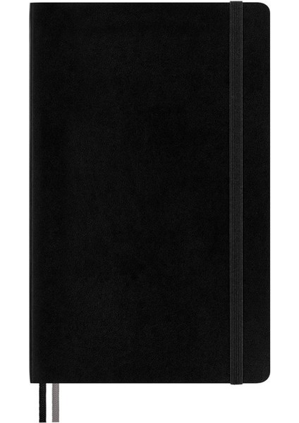 Lg Çizgili Kalın Siyah Defter L Boy Soft Kapak