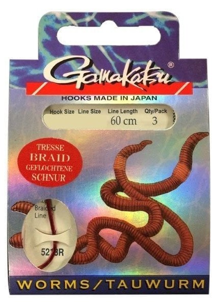 BKD-5213R Iğne No:1 60 cm Misinalı Worm Takımı 3 Adet