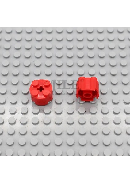 50PCS Moc Tuğla Parçaları 2x2 Yuvarlak Aks Deliği ile 3941 Eğitim Yapı Taşları Uyumlu Inşaat Montajları Diy Oyuncaklar Renk: Kırmızı 50PCS (Yurt Dışından)