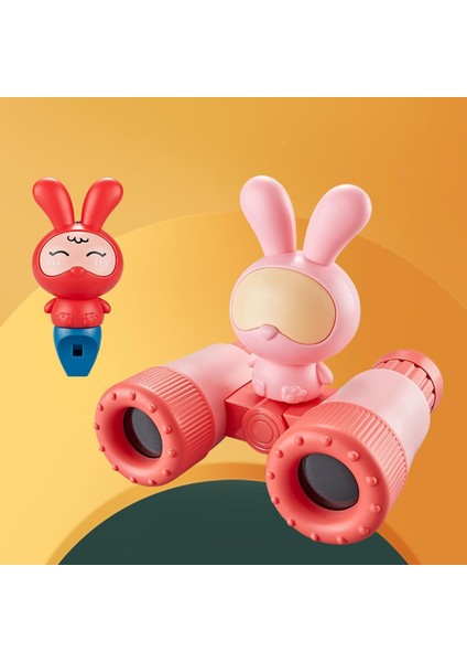 Perfeclan Tavşan Figürlü Çocuk Dürbün - Pembe (Yurt Dışından) fiyatları