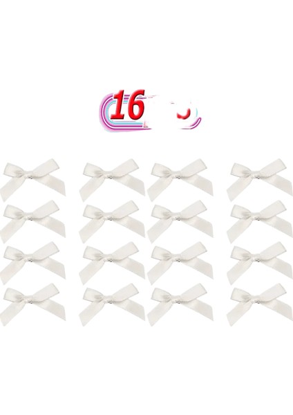 8/16 Pcs Renkler Ipek Şerit Bowknot Saç Klipli Moda Tatlı Bale Sevimli Kız Ettes Renkli Dantel Kadın Pin In Ins Y2K Renk: Beyaz 16PCS (Yurt Dışından)