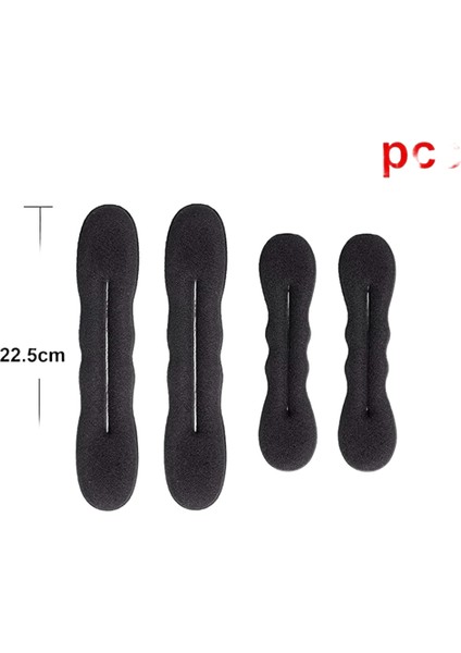 Sünger Saç Stil Araç Plastik Döngü Kıvırcık Saç Makam Saç Scrunchie Kafa Bandı Twist Donut Bök Körçü Saç Bantları Saç Modeli Araçları: Abx2 (Yurt Dışından)