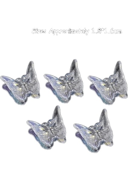Şeffaf Sevimli Mini Saç Pençeleri Örgülü Küçük Saç Klipli Kızlar Saç Taşınması Ettes Bobby Pin Meapear Aksesuarları Renk: 5pcs/boyut: Tek Beden (Yurt Dışından)
