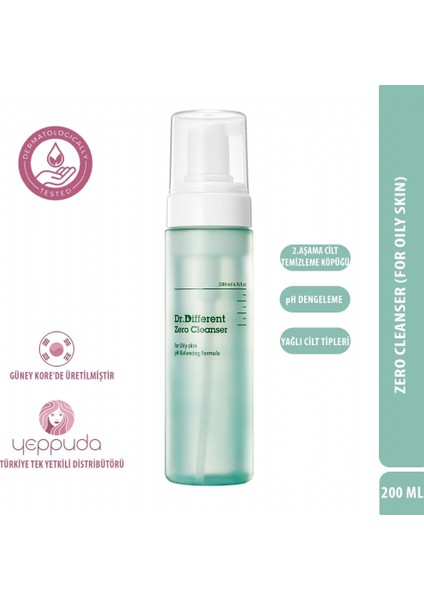 Zero Cleanser - Yağlı Cilt Tipleri Için Hafif Formüllü Köpük Temizleyici (2.aşama)