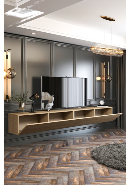 Givayo Milan Tv Ünitesi Duvara Monte - Ayaklı Kullanım 240 cm