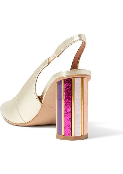 Perspex Topuklu Şeffaf Slingback Ayakkabı 90 modelleri