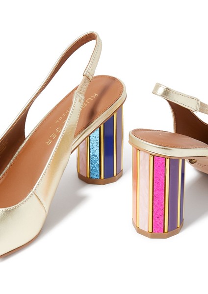 Perspex Topuklu Şeffaf Slingback Ayakkabı 90 indirimleri