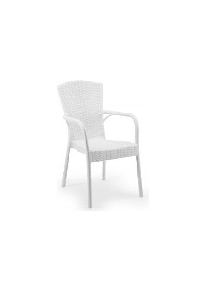 Mandella Doğa Rattan Koltuk (2 Adet) Beyaz