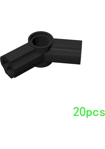 Moc 20PCS 32192 Aks Bina Taşları Kit Pim Konnektörü Açılı 135 Degress Tuğla Parçacık Eğitim Oyuncakları Çocuk Doğum Günü Hediyesi: 26-Black (Yurt Dışından)