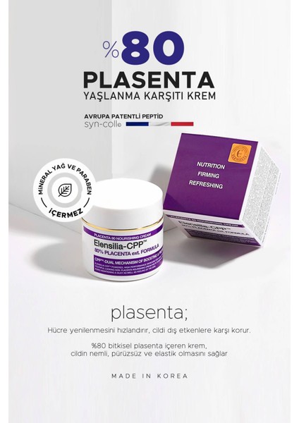 , %80 Plasenta Krem Elensilia Cpp 80 Placenta Formula Cream