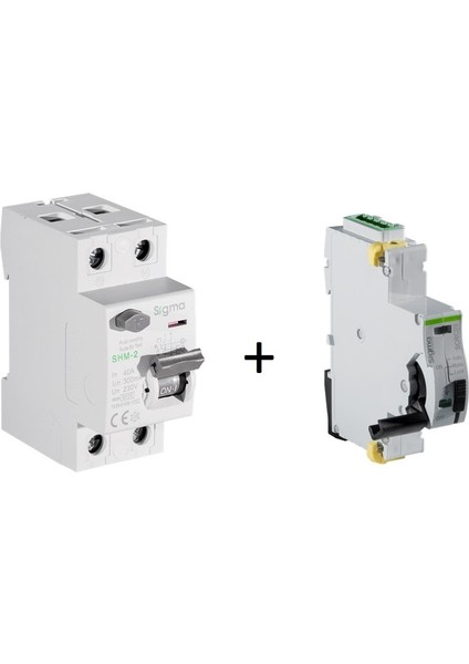 Elektrik SCRC03 Otomatik Yeniden Kurma Ünitesi + 2X40 300MA Kaçak Akım Rölesi