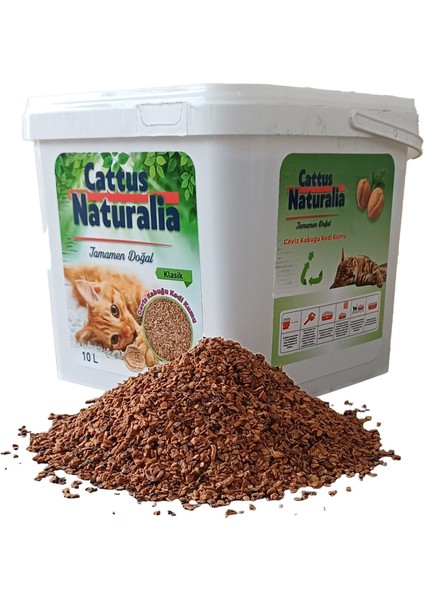 Cattus Naturalia Klasik, Ceviz Kabuğundan Yapılmış Doğal Kedi Kumu 6'lı: Tozsuz, Kokusuz, %100 Organik, 6X10 Litre fiyatları