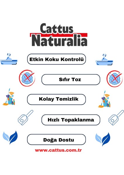 Cattus Naturalia Klasik, Ceviz Kabuğundan Yapılmış Doğal Kedi Kumu 6'lı: Tozsuz, Kokusuz, %100 Organik, 6X10 Litre fırsatları