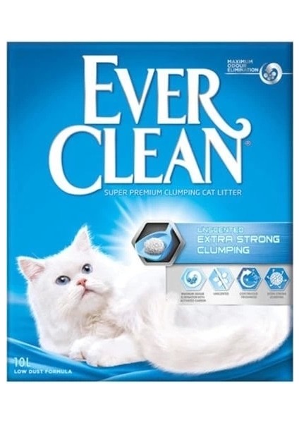 Ever Clean Extra Strong Kokusuz Topaklanan Kedi Kumu 10 Lt