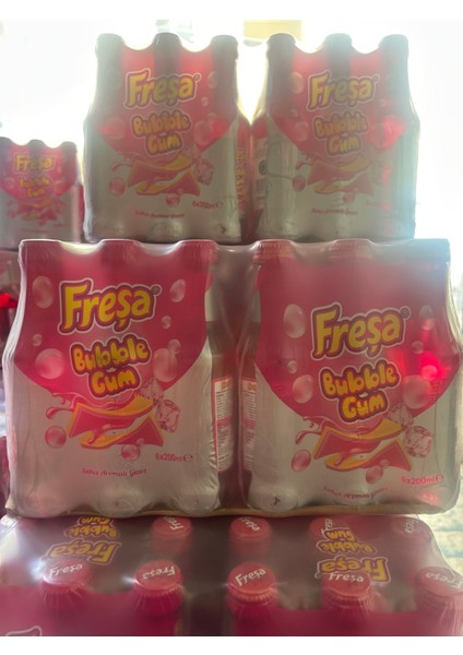 BUBBLE GUM SAKIZ AROMALI GAZOZ ÇEVİR AÇ KAPAK 200 ML X 24 ADET