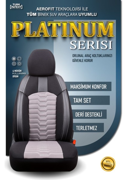 Seat Arona (2022-2024) Uyumlu Tam Set Oto Koltuk Kılıfı Platınum Serisi .7