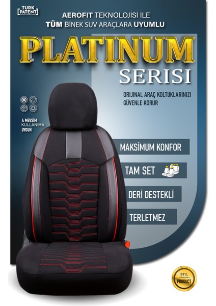 Nissan Patrol (2023-2024) Uyumlu Tam Set Oto Koltuk Kılıfı Platınum Serisi .3