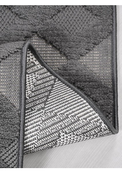 Perth PL04 Antrasit Tozumaz Dekoratif Salon Antre Mutfak Yatak Odası Halısı Yolluk Kilim fiyatları
