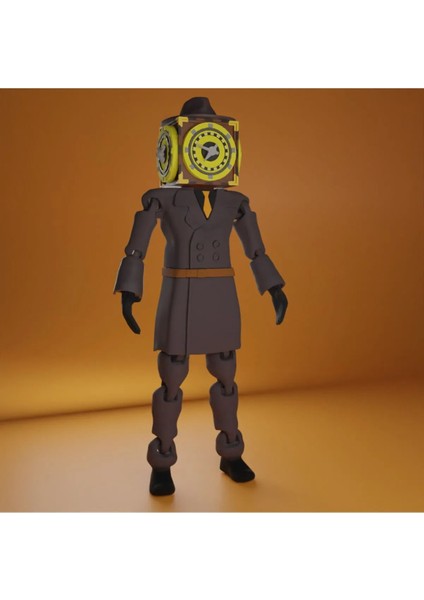 Skıbıdı Toılet Multıverse - Clockman Şibili Tuvalet Saat Adam Figür 15CM