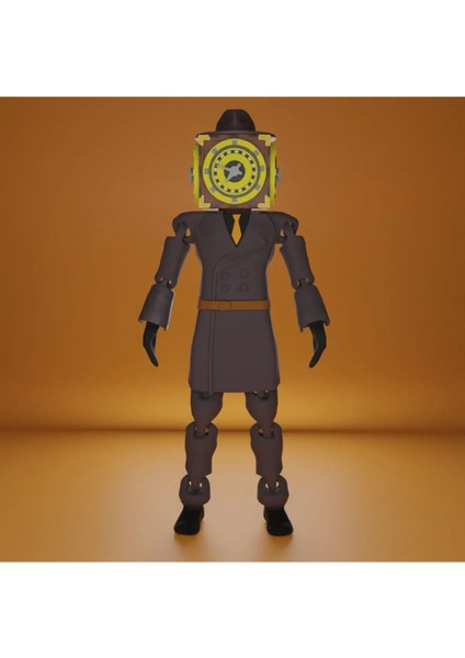 Skıbıdı Toılet Multıverse - Clockman Şibili Tuvalet Saat Adam Figür 15CM
