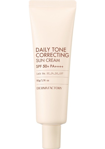 Ton Eşitleyici Güneş Koruyucu Derma Factory Tone Correcting Sun Cream Spf 50+ Pa++++