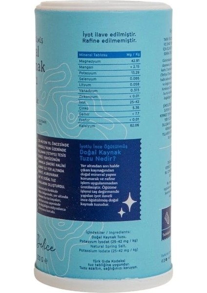 İyotlu Öğütülmüş Sofra Tuzu 250 gr fiyatları