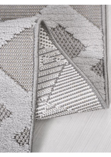 Perth PL05 Gri Tozumaz Dekoratif Salon Antre Mutfak Yatak Odası Halısı Yolluk Kilim