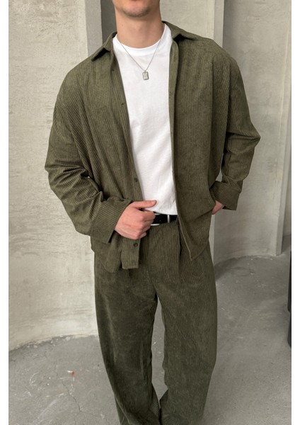 Erkek Oversize Kadife Takım modelleri