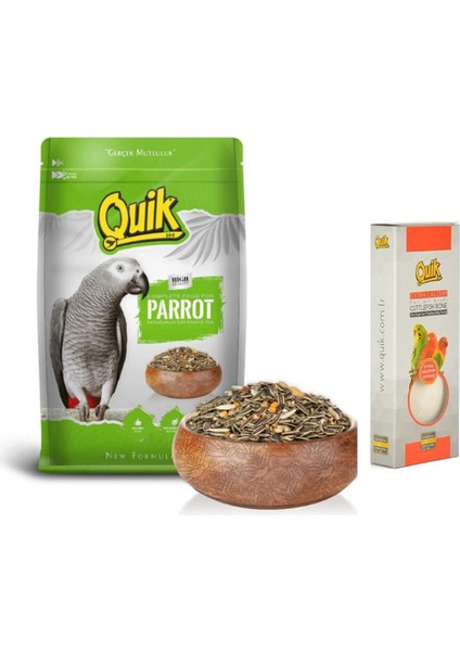 2 Li Avantaj Paketi Quik Papağan Yemi, Quik Kalamar Kemiği