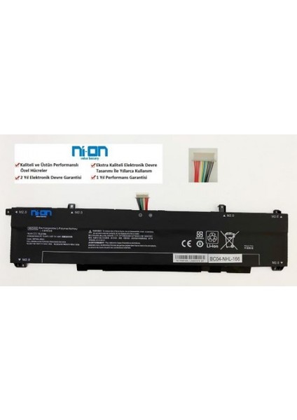 Nion Hp Victus 16-S0009NT 7Z4M3EA Uyumlu Notebook Batarya - Pil
