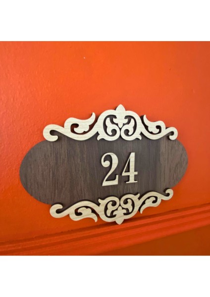 Dekoratif Ahşap Kapı Numaralığı, Daire Numarası, Otel Numarası ,oda Numarası-1 fiyatları