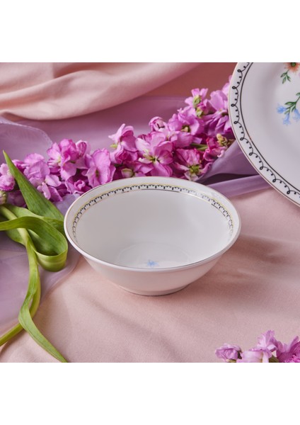 Minton Mavi Çiçek Kase 14 cm