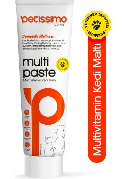 Multivitamin Kedi Maltı - Tüy Dökülmesini Engelleyici