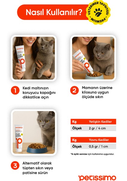 Multivitamin Kedi Maltı - Tüy Dökülmesini Engelleyici indirimleri