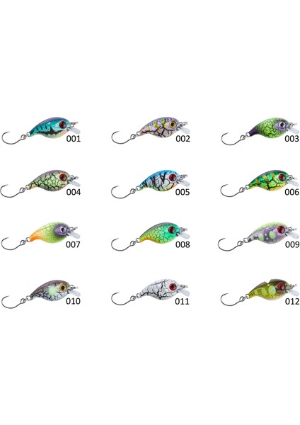 Trout Wobbler Uv Active Floating RENK:009 3 cm Maket Balık 0-0.3 M Yüzme Derinliği