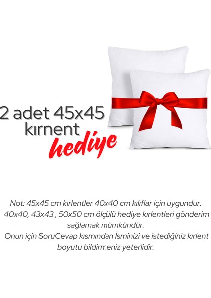 2li Büyük Sırt Kırlent Iç Dolgu - Koltuk Sırt Kırlenti Minder Biyeli Model - Büyük Kırlent indirimleri