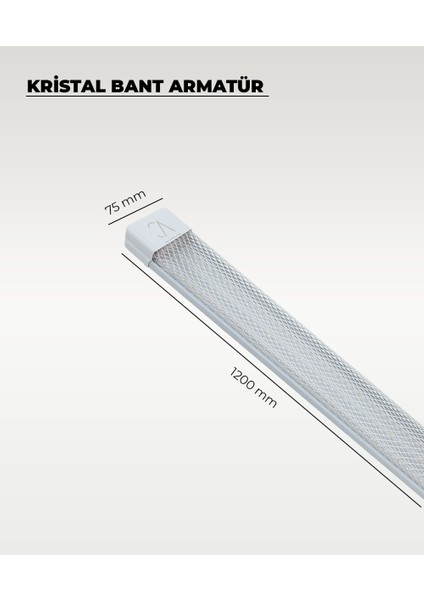 80W Beyaz Kristal LED Bant Armatür 3200K Sarı Işık fiyatları