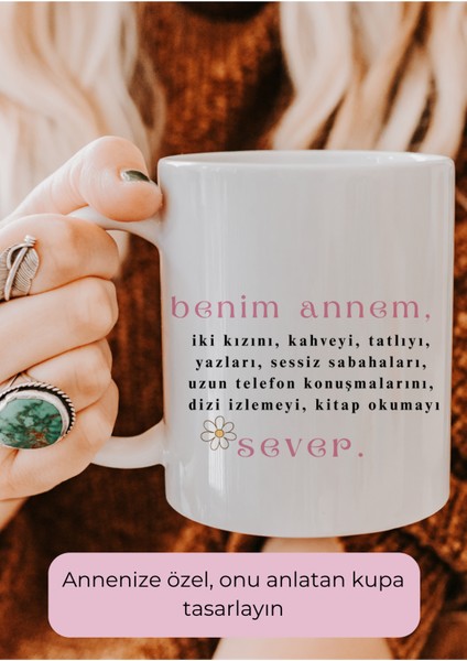 Anneler Gününe Özel, Kişileştirilen Kupa Bardak,