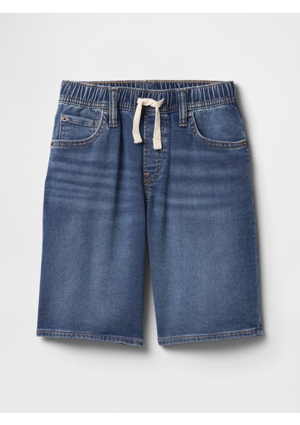 Erkek Çocuk Lacivert Pull-On Sweatpant Jean Şort fiyatları