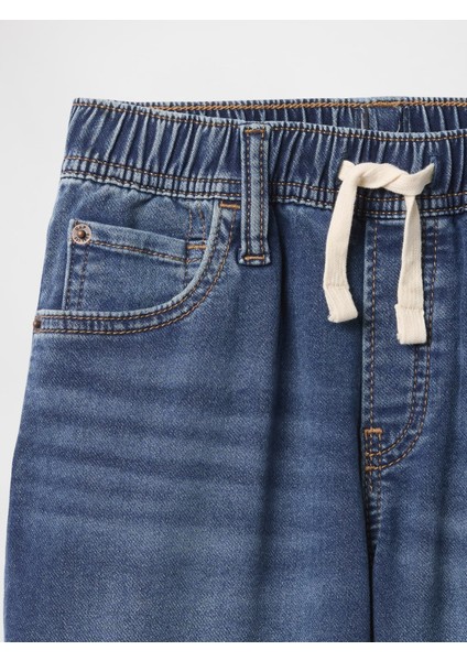 Erkek Çocuk Lacivert Pull-On Sweatpant Jean Şort modelleri