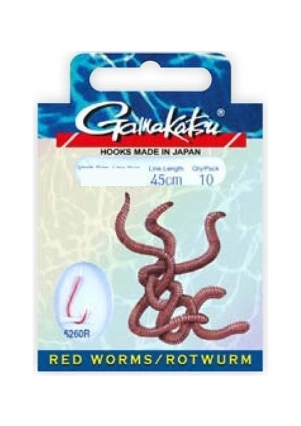 D. Gamakatsu BKS-5260R Red Worm Iğne Takımı 45CM # modelleri