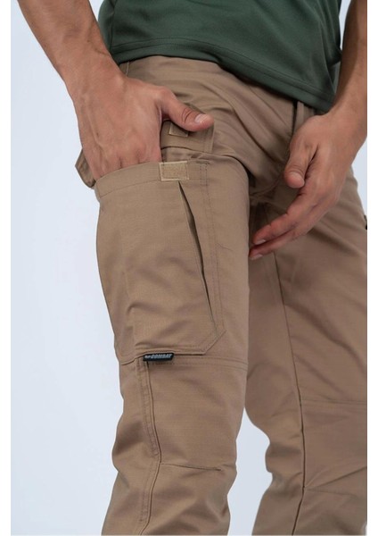 Outdoor Taktik Pantolon Ripstop Çok Cepli Kargo Pantolonu - 502 Bej