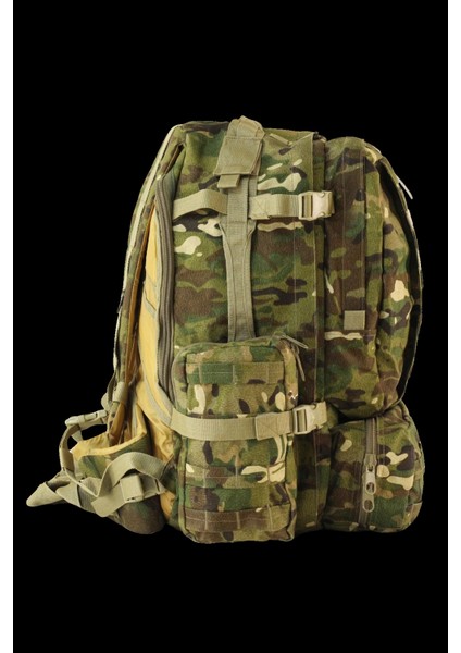 75 Litre Taktik Dağcı Kampçı Multicam Kamuflaj Sırt Çantası